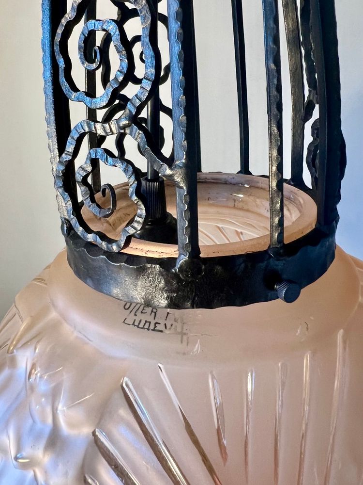 Muller Art Deco Ball Pendant Light