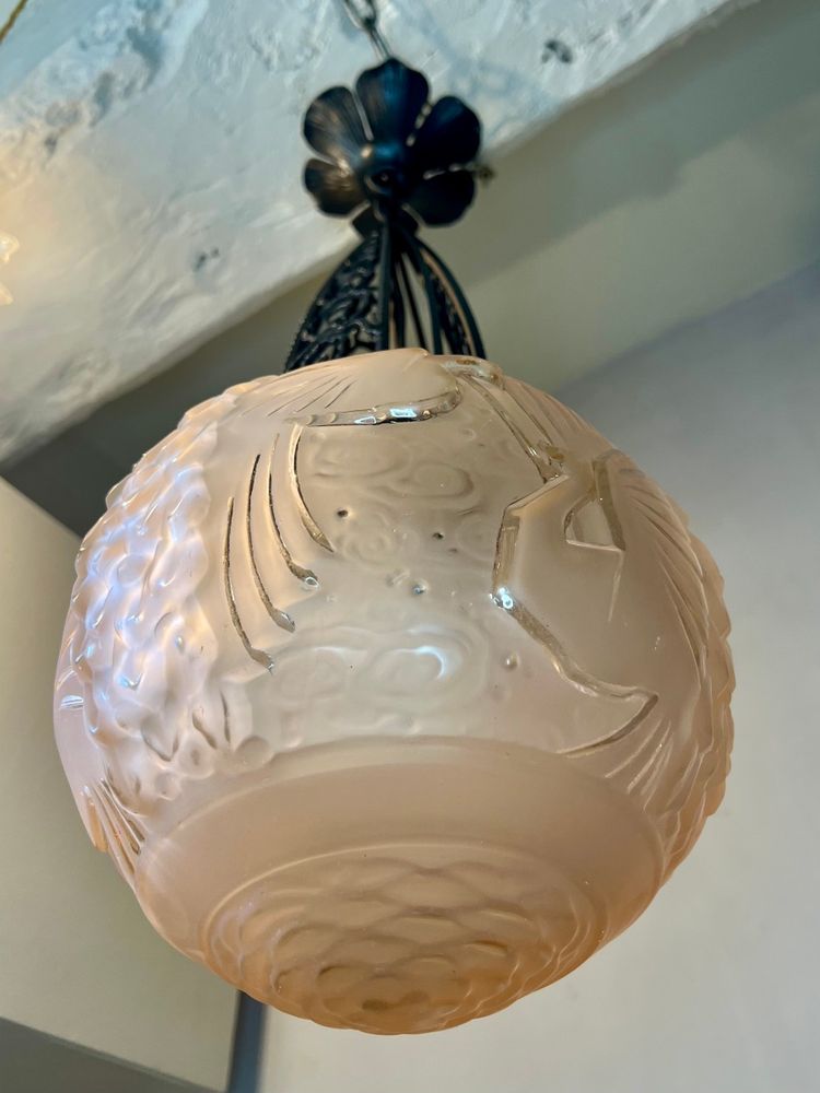 Muller Art Deco Ball Pendant Light