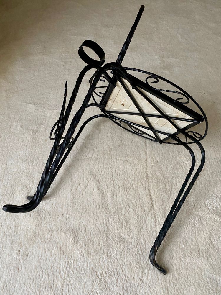 Wrought-iron plant stand / Vallauris