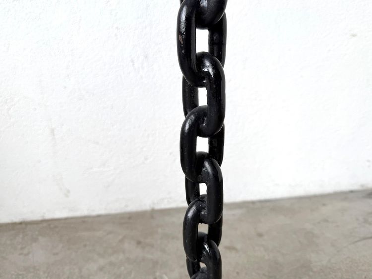 Large wrought-iron floor candlestick, folk art, circa 1900