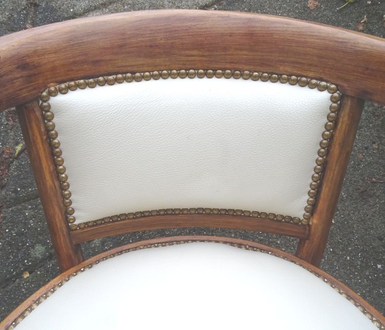 Fauteuils Fischel Art déco, vers 1925, assises "cuir" crème -prix par fauteuil-
