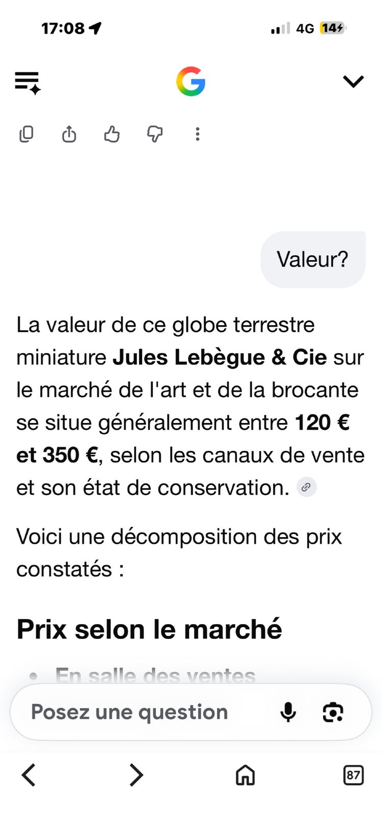 Petit globe terrestre