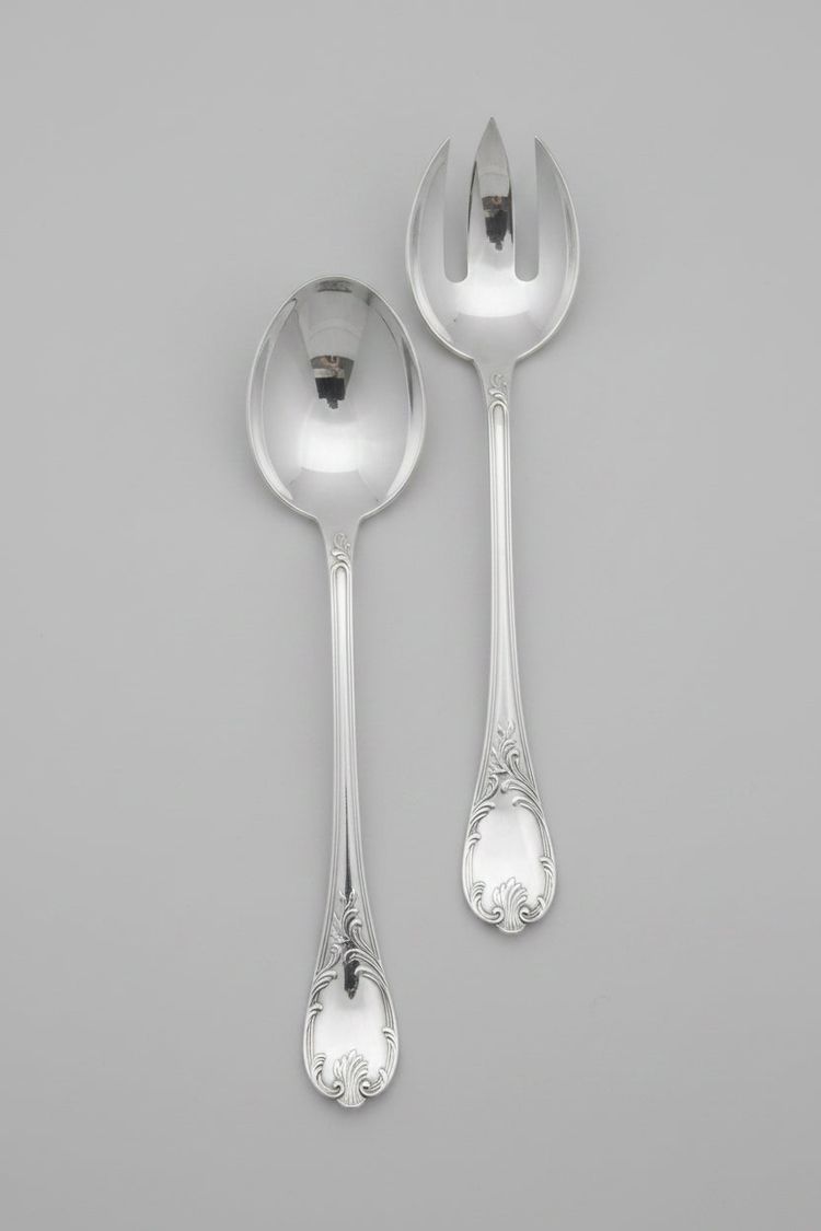 Christofle, Marly Model Silver-Plated Salad Servers