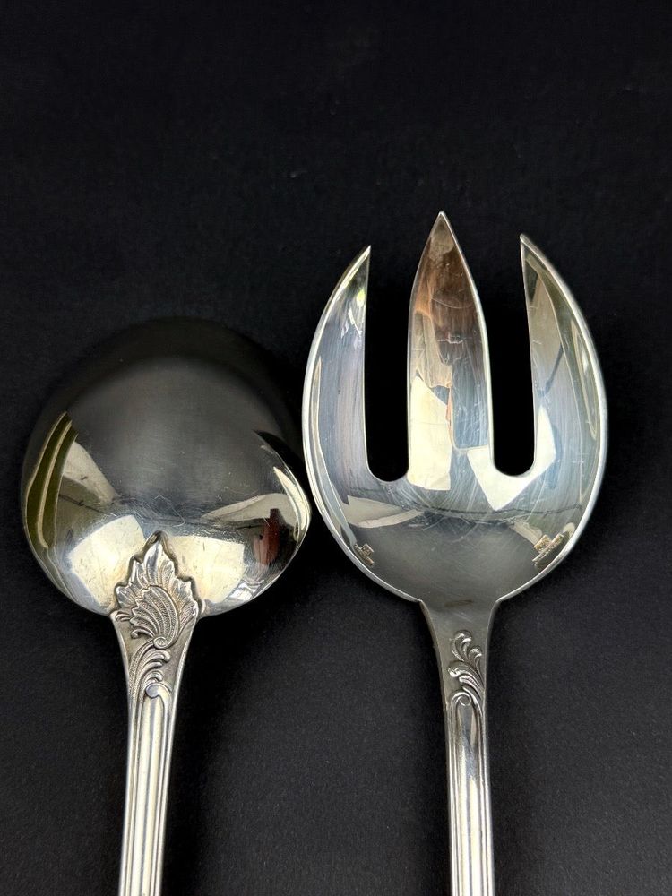 Christofle, Marly Model Silver-Plated Salad Servers
