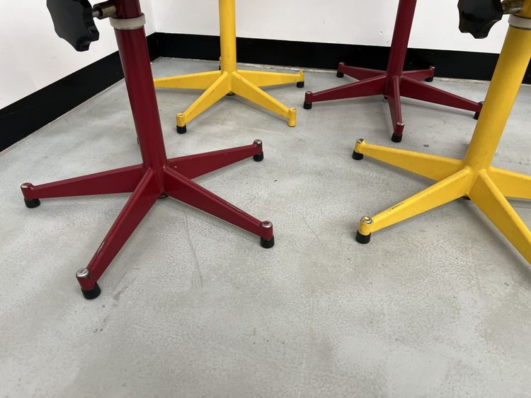 Set of 6 vintage school stools, 1950s