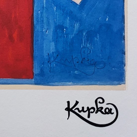 1970 Superb original lithograph František Kupka in limited edition