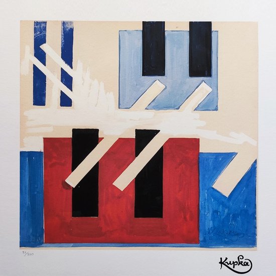 1970 Superb original lithograph František Kupka in limited edition