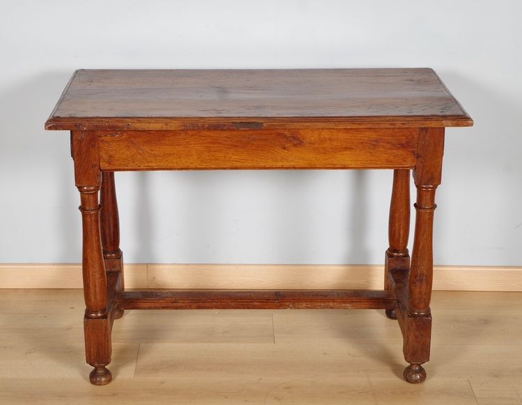 Louis XIII Writing Desk in Solid Oak, 17th Century