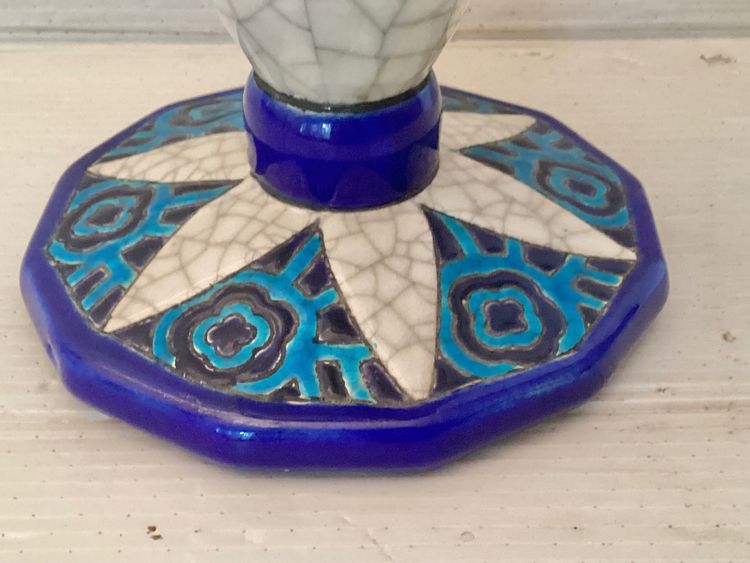 Longwy Trumpet Vase