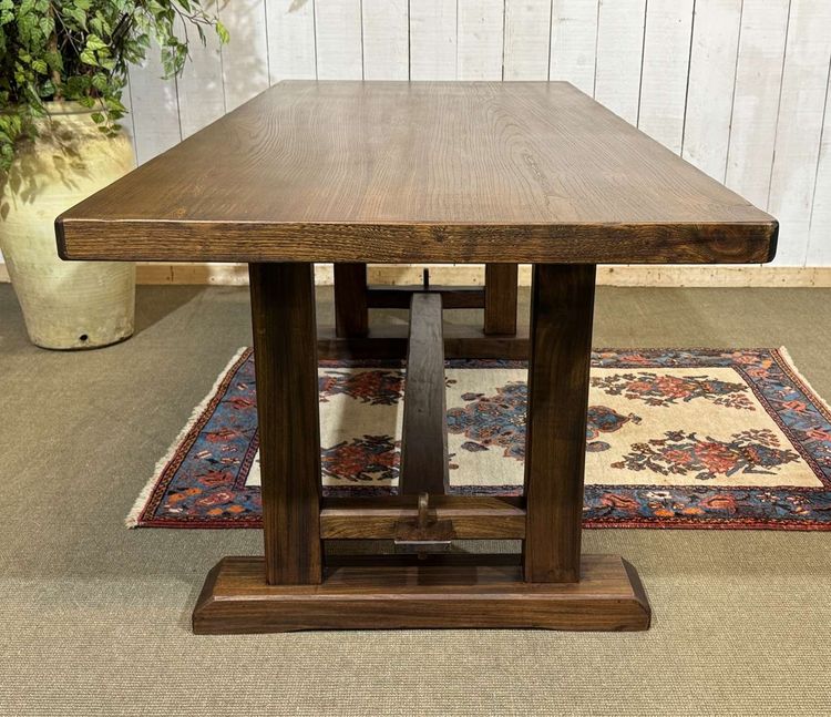 1970s elm monastery-style table