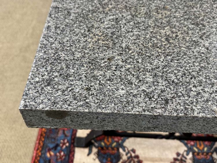 Marble table with cast-iron base, mid-20th century piece