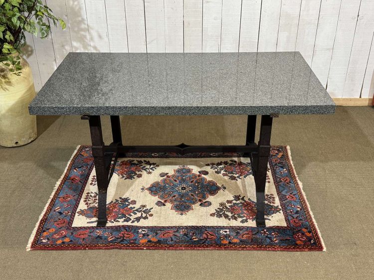 Marble table with cast-iron base, mid-20th century piece