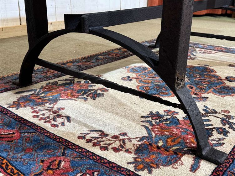 Marble table with cast-iron base, mid-20th century piece