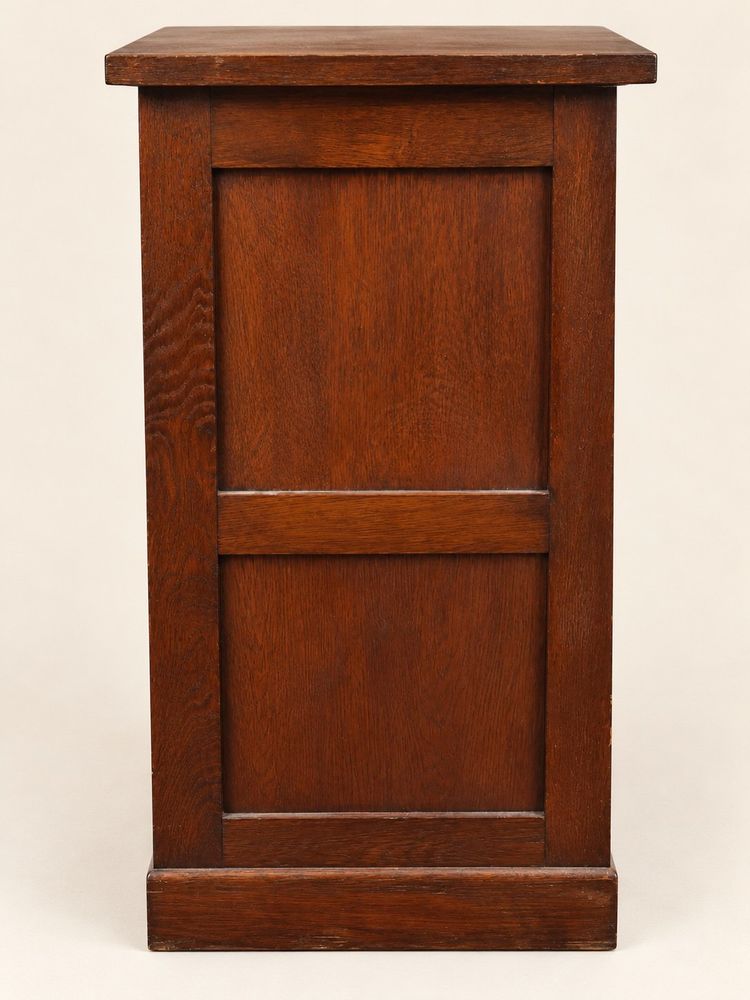 Classico mobile a serranda in rovere massello e ottone – Scrivania 1900
