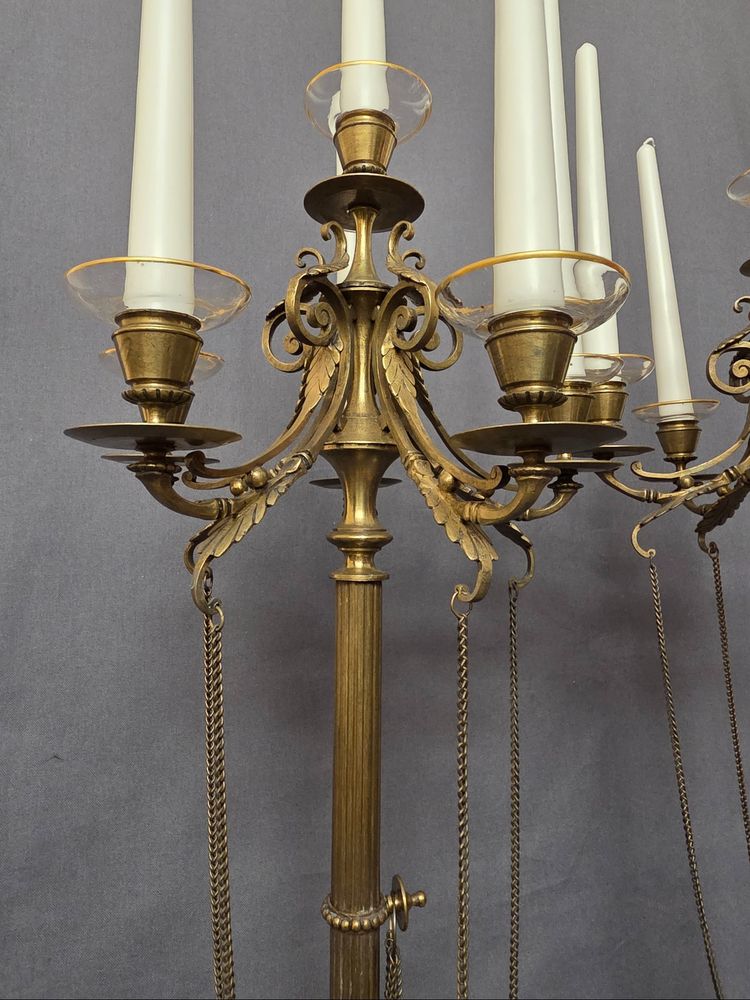 Important pair of 19th-century candlesticks