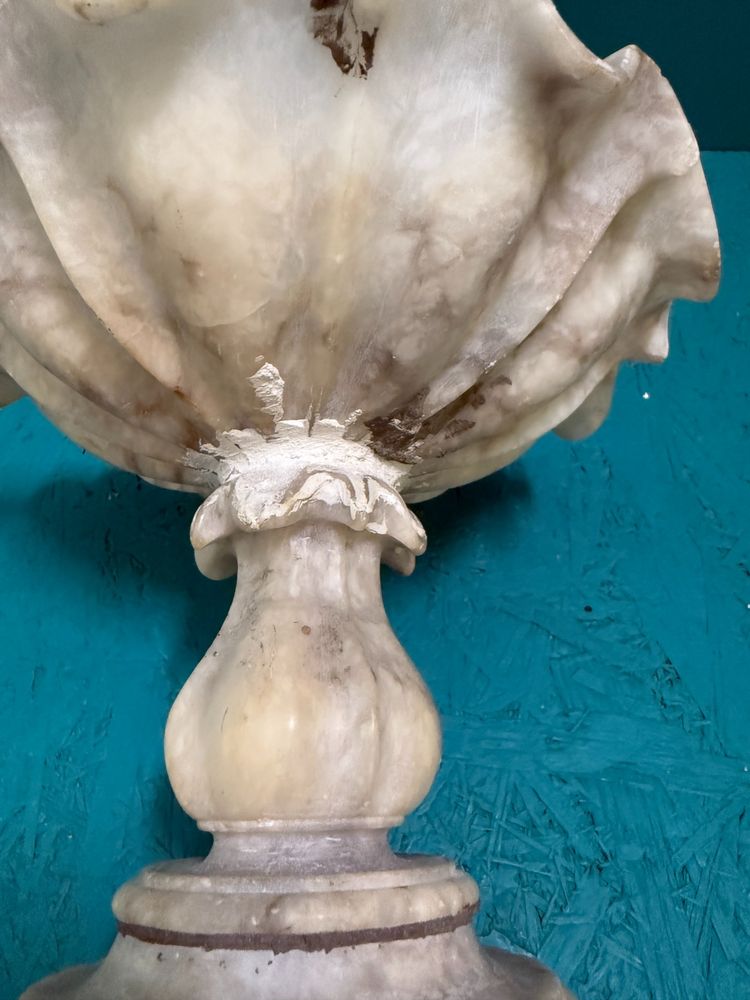 Centre de table en marbre du XIXe siècle, 20 x 24 cm