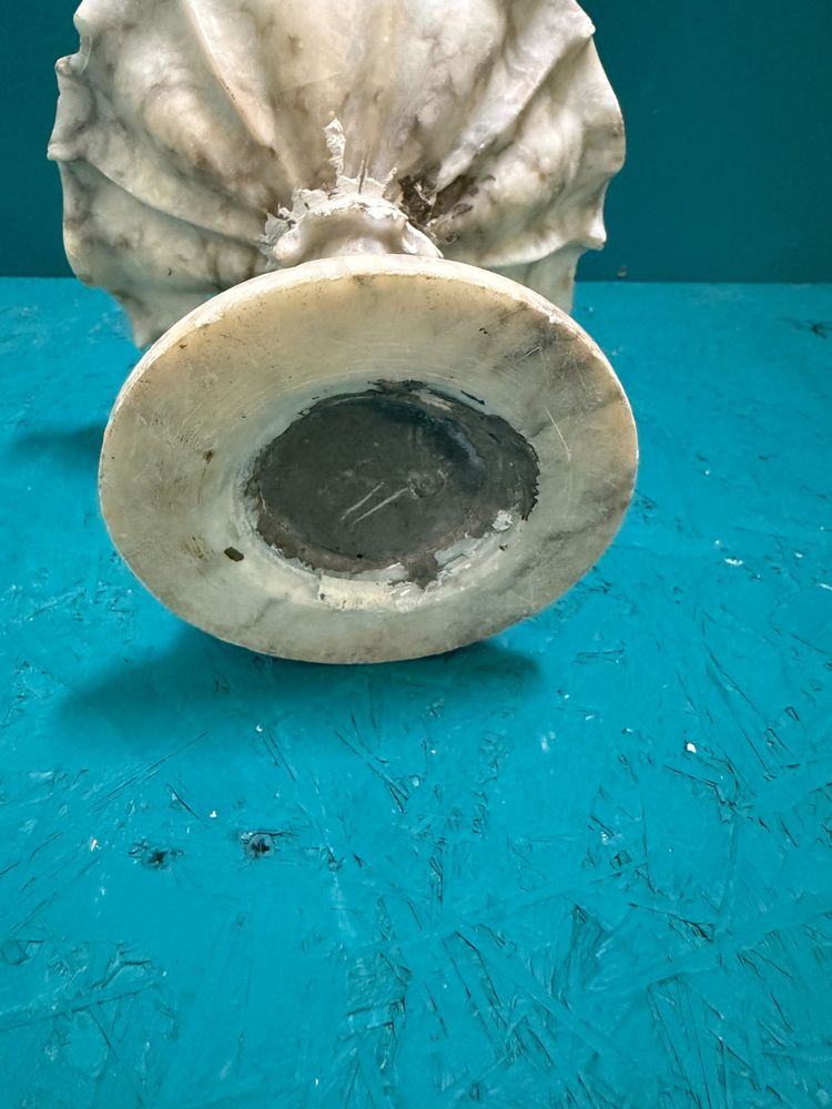 Centre de table en marbre du XIXe siècle, 20 x 24 cm