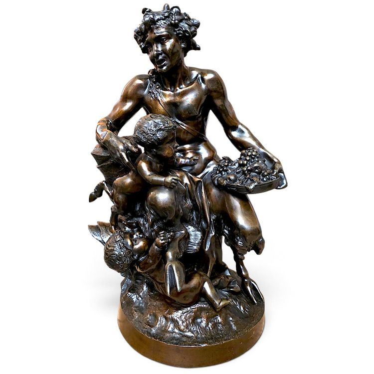 Important 19th-century bronze sculpture signed by Clodion