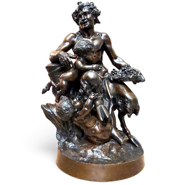 Important 19th-century bronze sculpture signed by Clodion