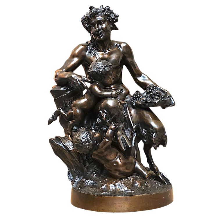 Important 19th-century bronze sculpture signed by Clodion
