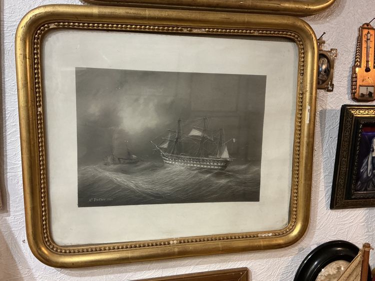 Dessin signé A.T. FREMY 1860