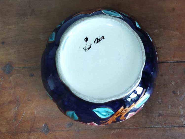 Vintage Handcrafted Planters with Animal (Birds) and Floral Motifs 
