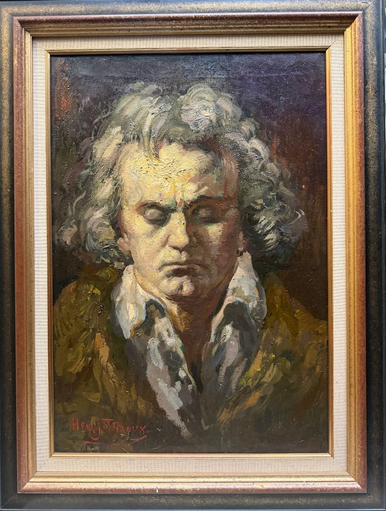 Henri Jules Charles DE GROUX (1866-1930) - Portrait of Beethoven