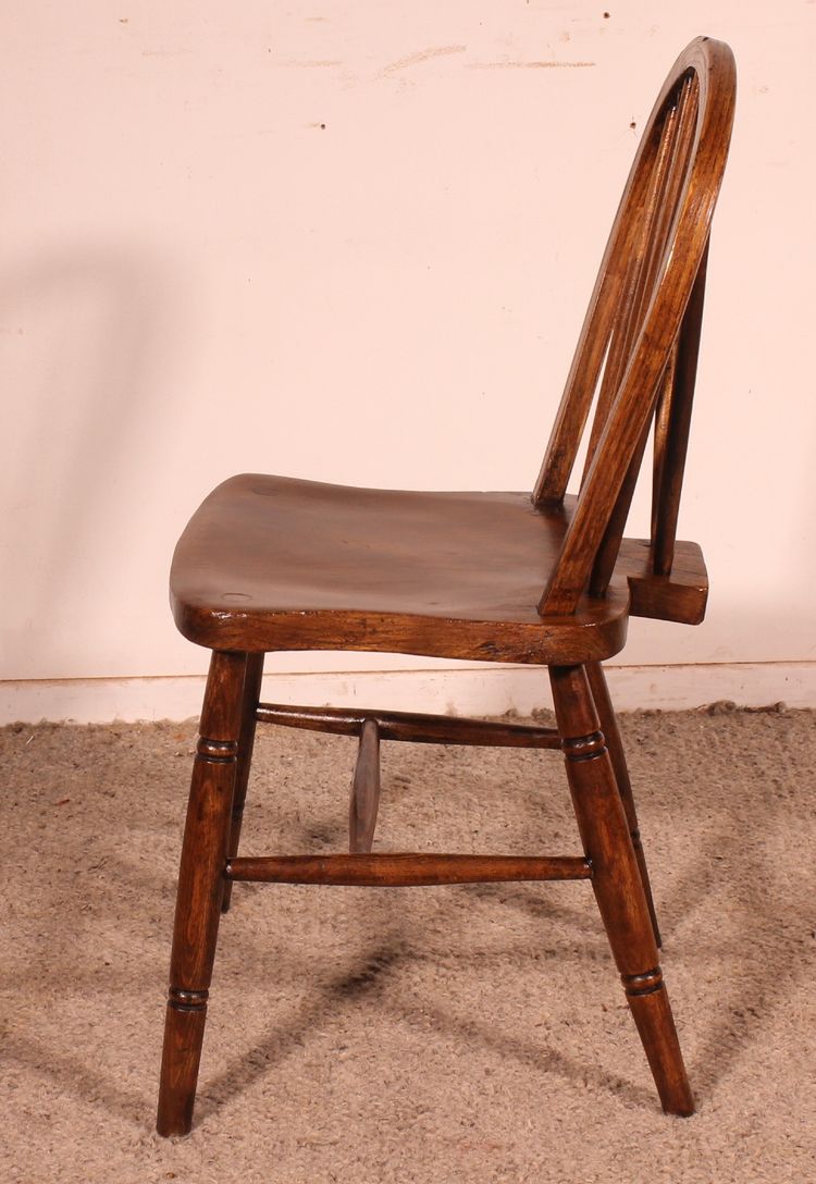 Série De 6 Chaises Windsor Du 19° Siècle