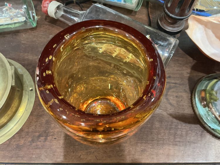 Murano crystal vase