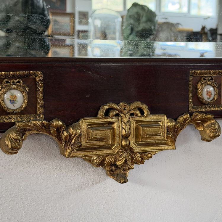 Console con specchiera in mogano in stile Luigi XVI, Francia, inizio XX secolo