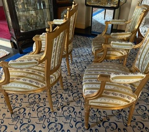 Fauteuils cabriolets d'époque LOUIS XVI