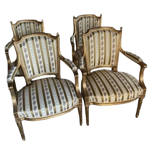 Fauteuils cabriolets d'époque LOUIS XVI
