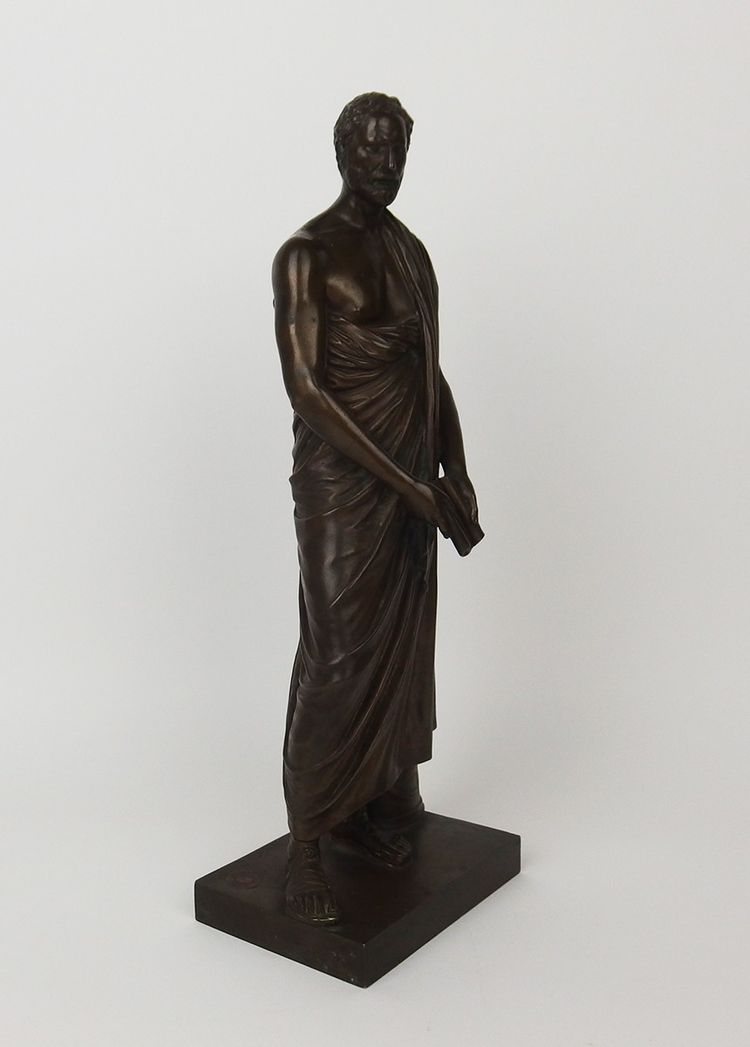 "Demosthenes" Bronze sculpture by Barbedienne