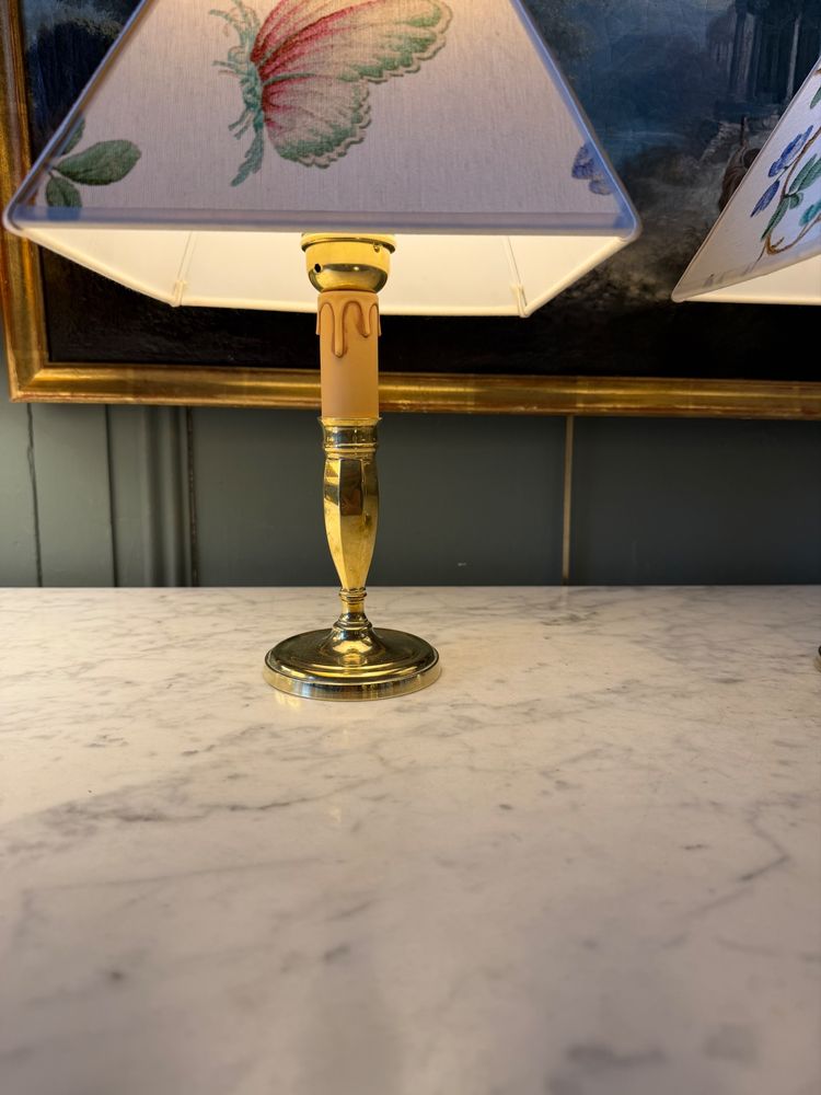 Pair of cordless lamps, Height 31.5 cm