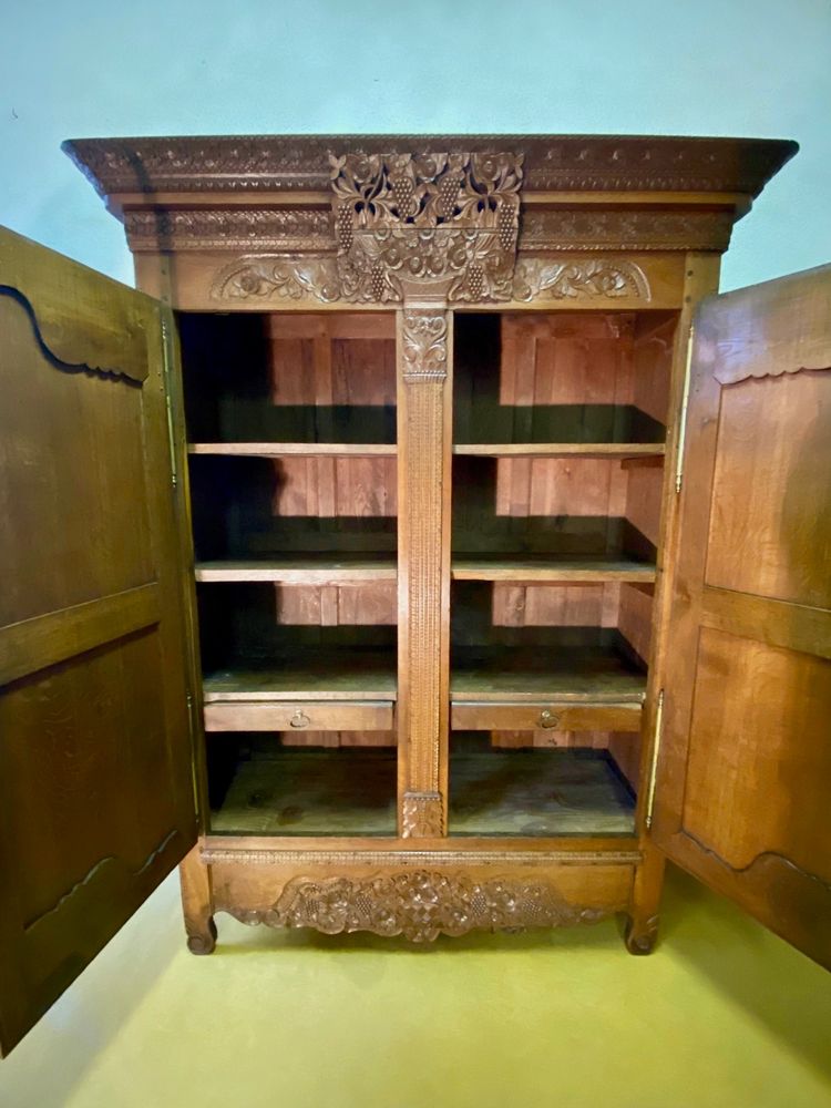 19th century oak wedding wardrobe
