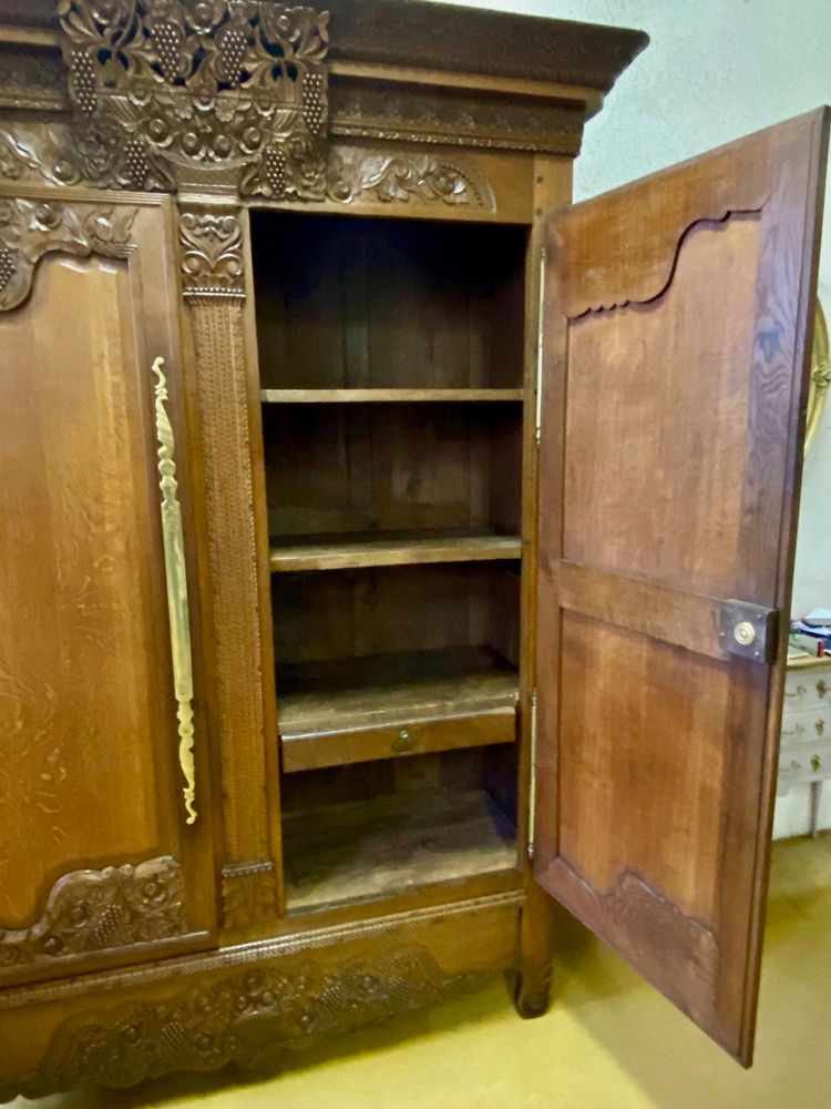 19th century oak wedding wardrobe
