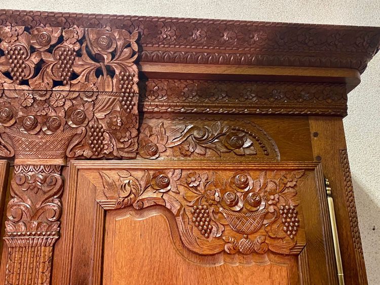19th century oak wedding wardrobe