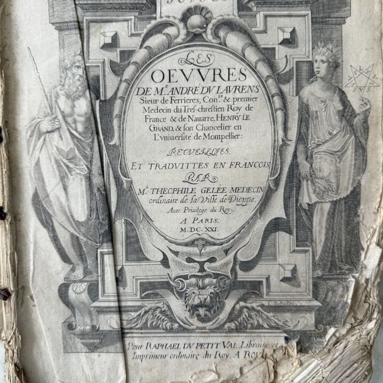 The Complete Anatomical Works of André du Laurens, dated 1621