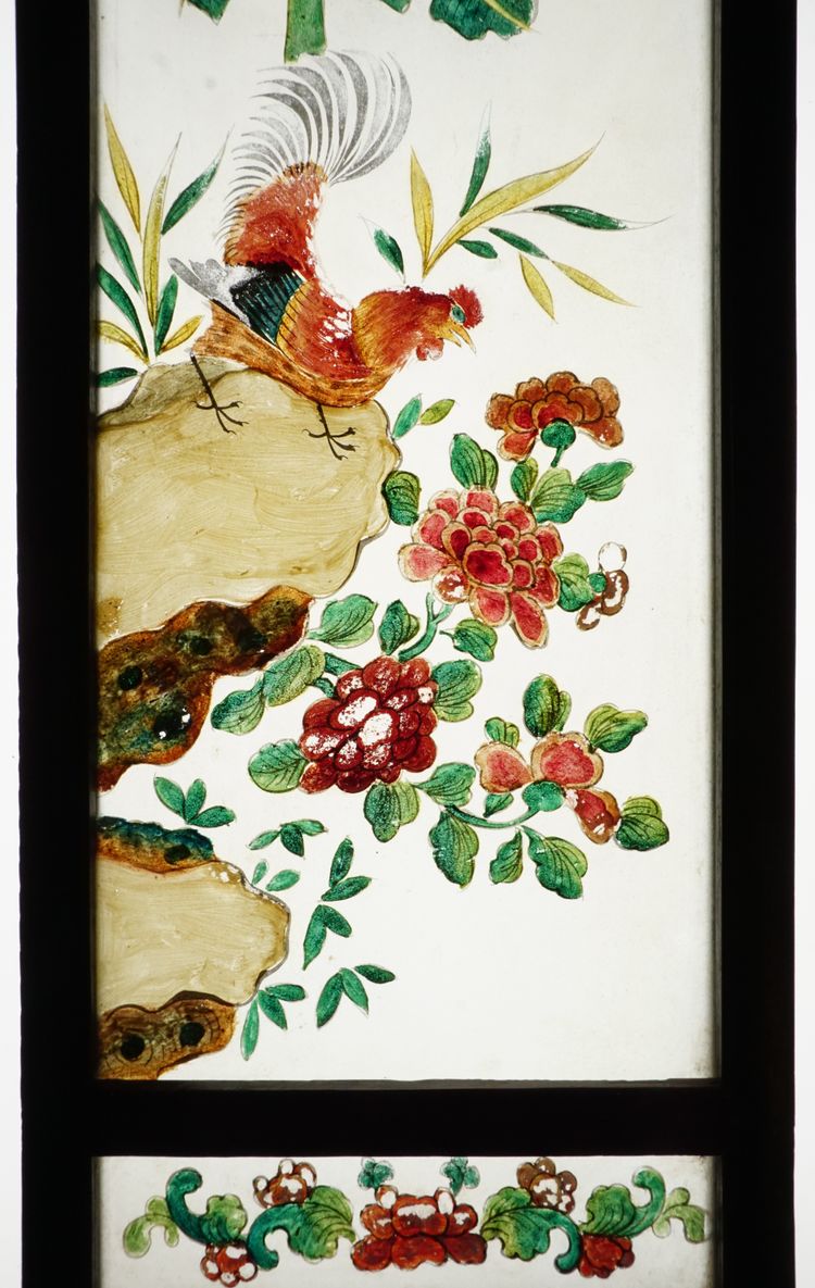 Panneaux de paravent de table asiatique