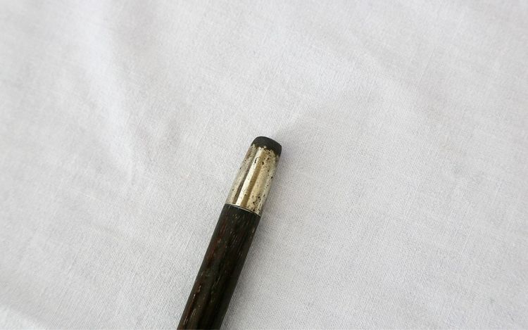 Rosewood and solid silver cane 19th century