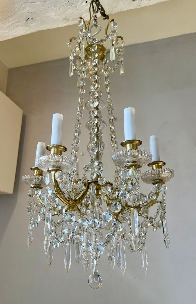 Louis XVI style crystal chandelier