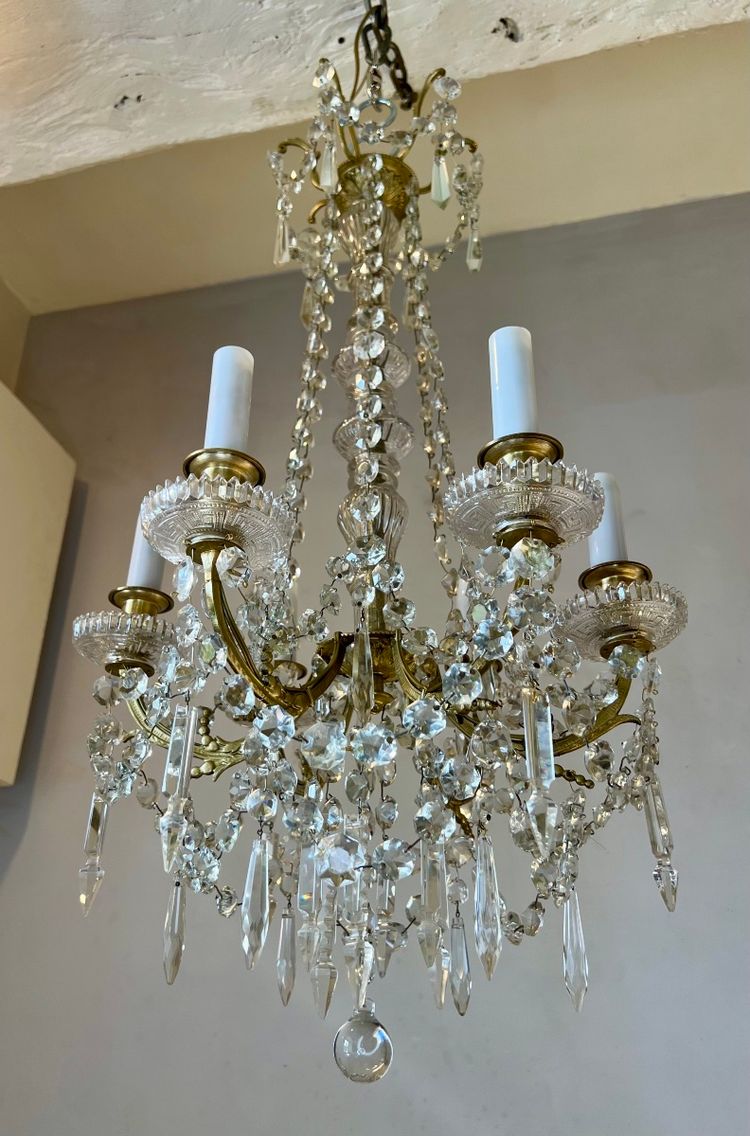 Louis XVI style crystal chandelier
