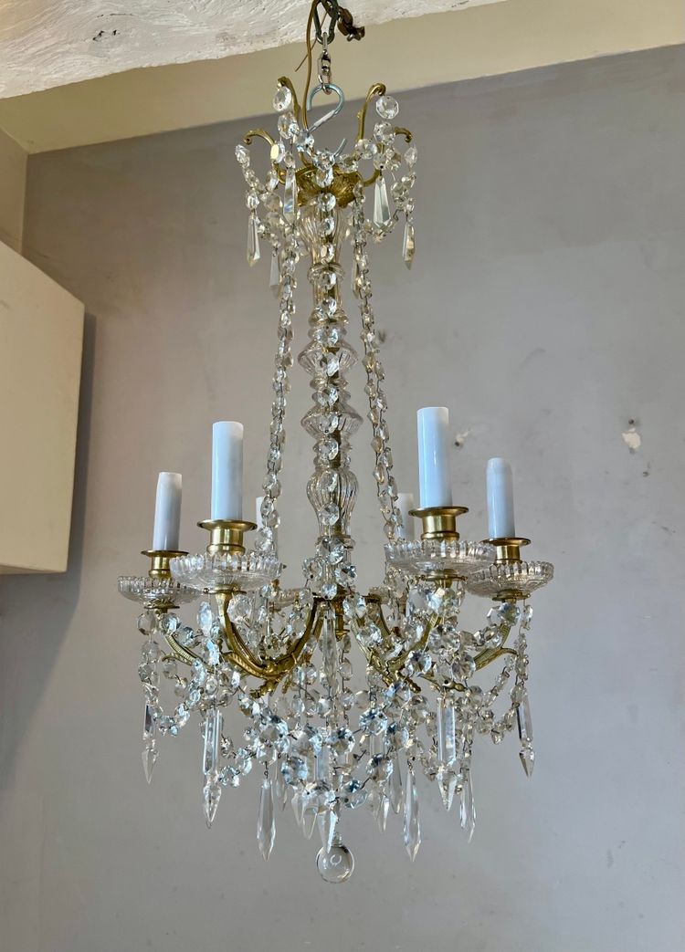 Louis XVI style crystal chandelier
