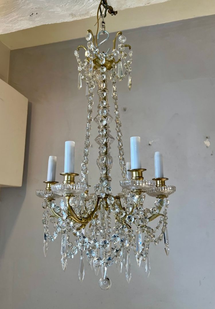 Louis XVI style crystal chandelier