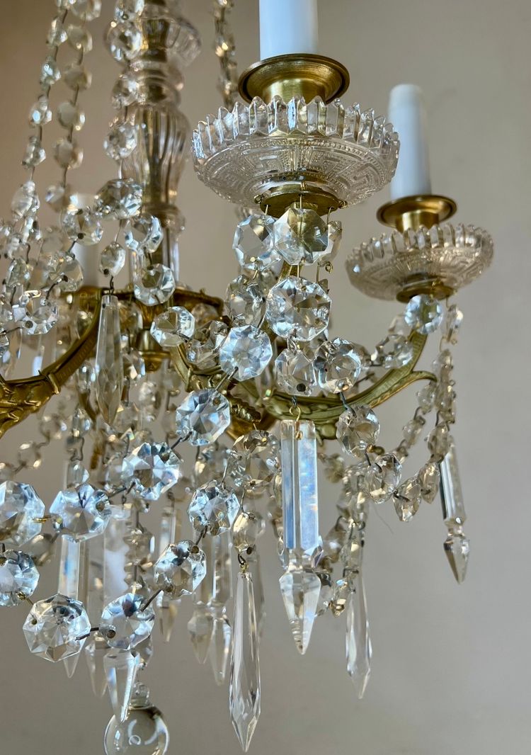 Louis XVI style crystal chandelier