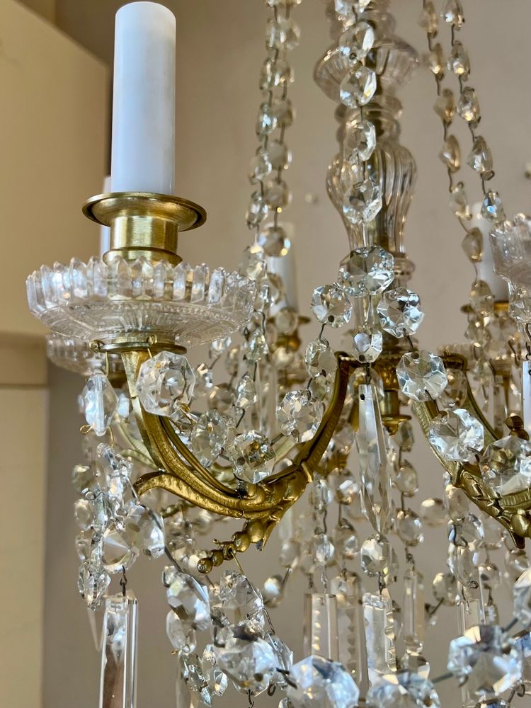 Louis XVI style crystal chandelier
