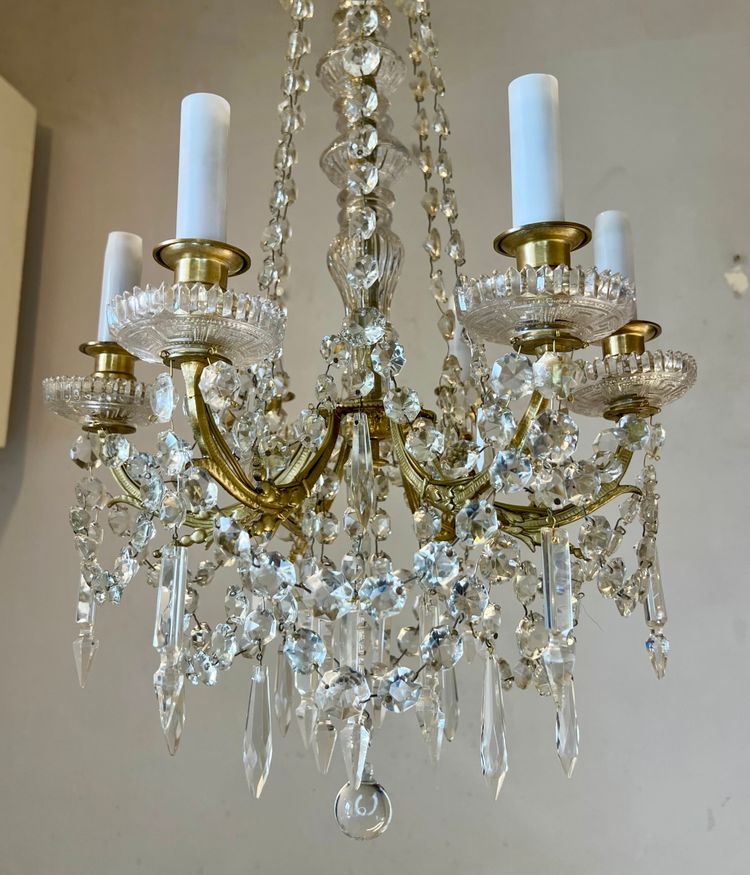 Louis XVI style crystal chandelier