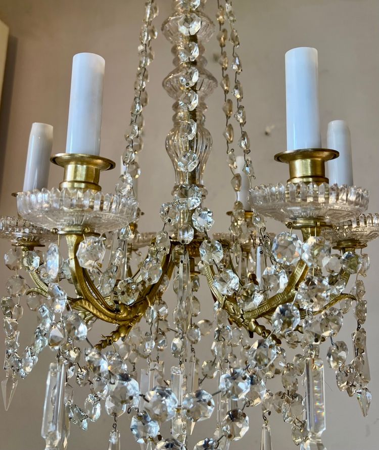 Louis XVI style crystal chandelier