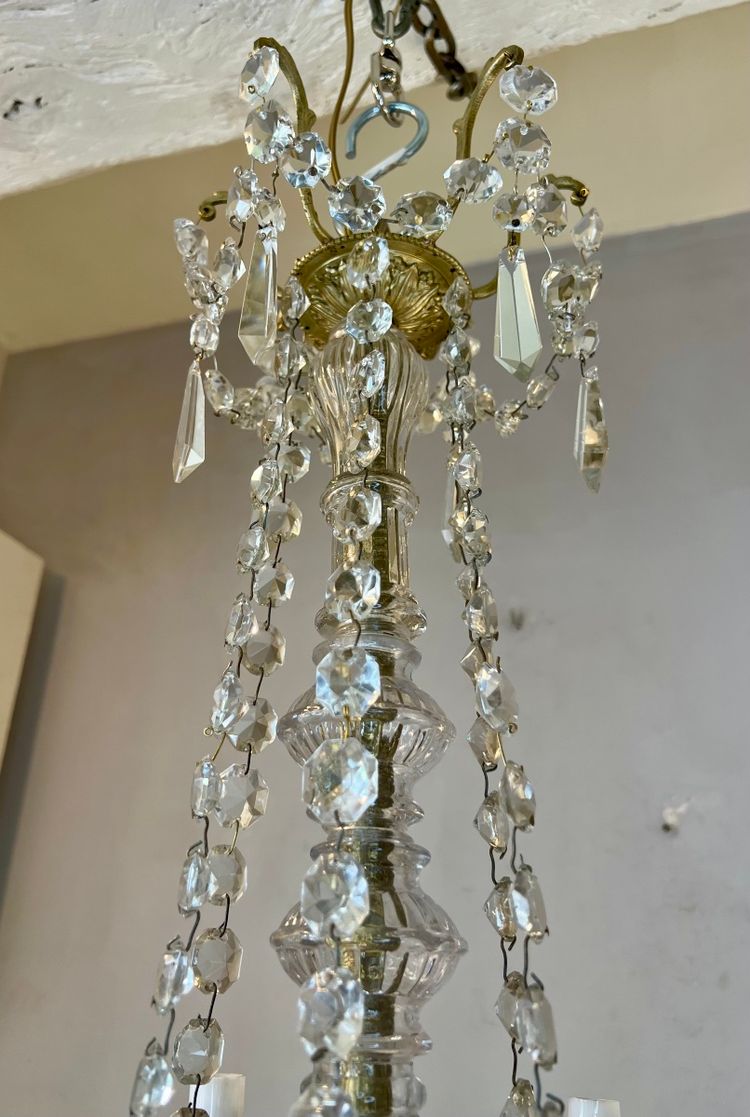 Louis XVI style crystal chandelier