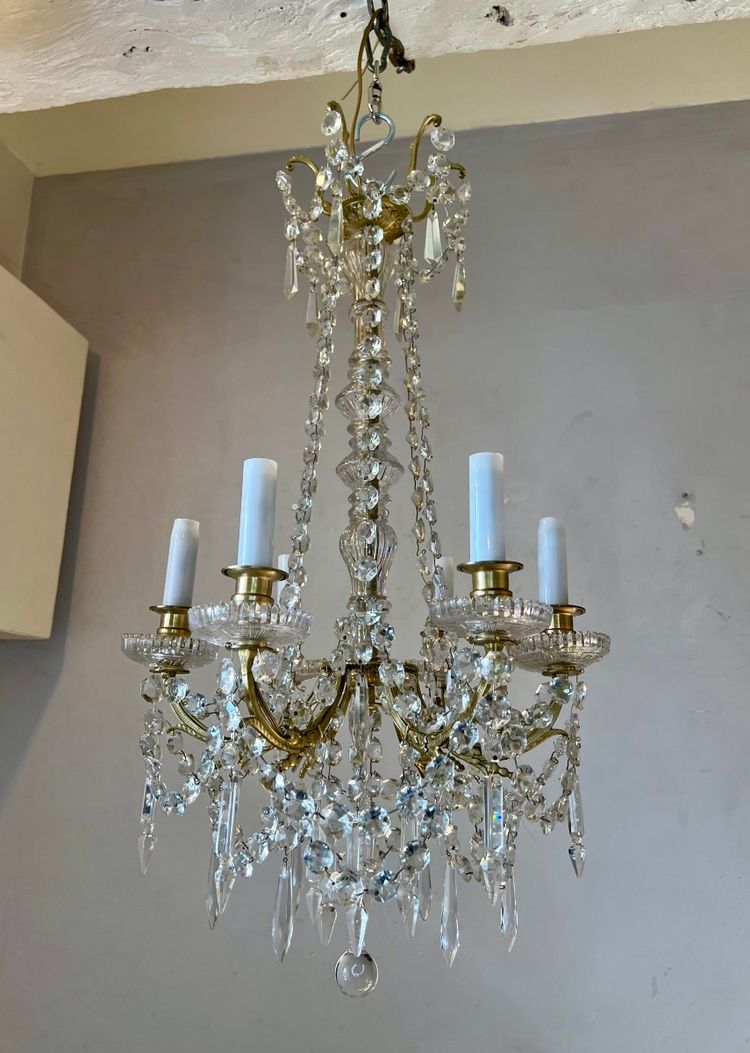 Louis XVI style crystal chandelier